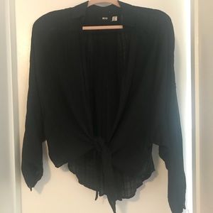 Urban outfitters Courtney tie front blouse